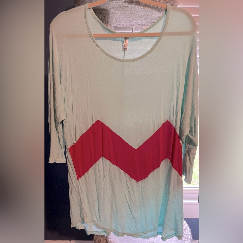 3/4 sleeve, long shirt